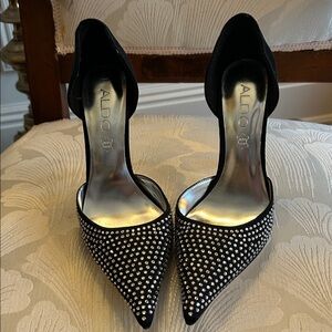 ALDO Black Rhinestone Women's Heels